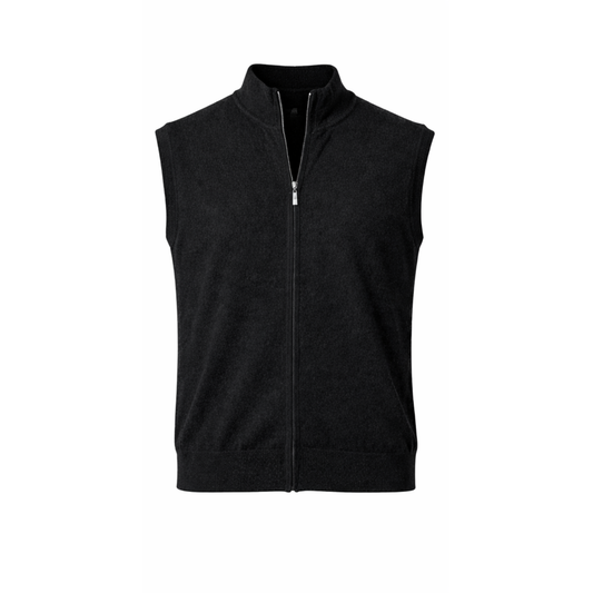 Cashmere Vest — Black