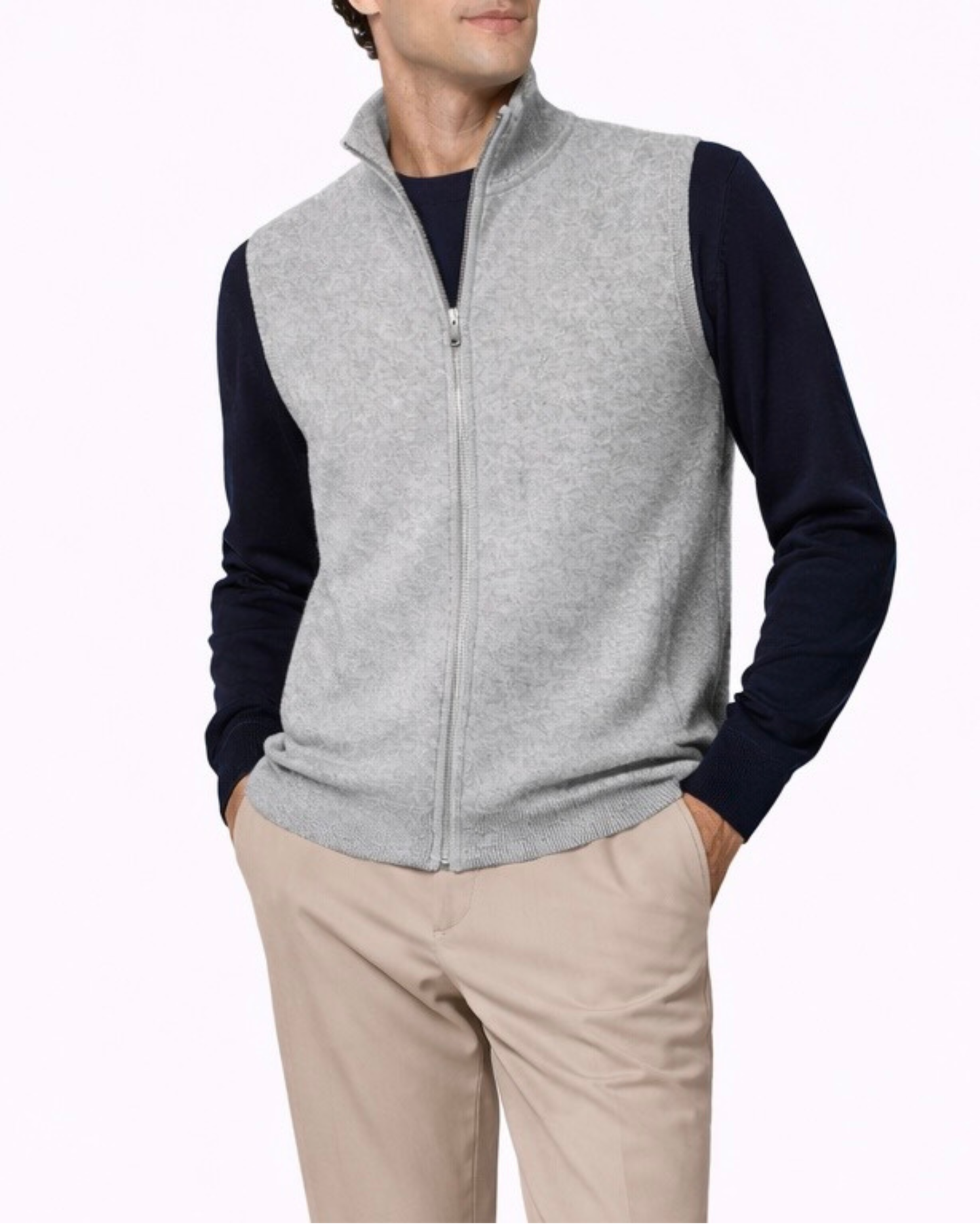 Premium Cashmere Vest - Grey