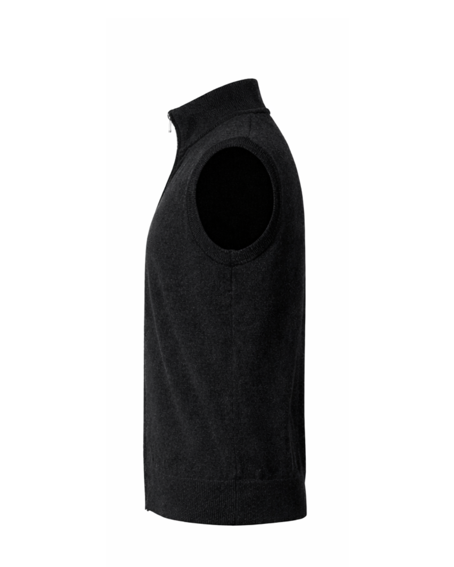 Premium Cashmere Vest — Black