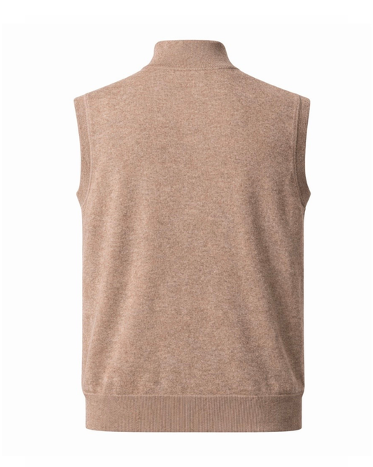 Premium Cashmere Vest - Camel